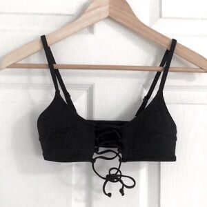 BNWOT Black bathing suit bra top